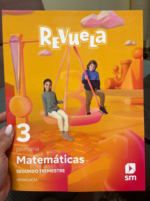 libro matemáticas REVUELA 3 de primaria, 2trimestr