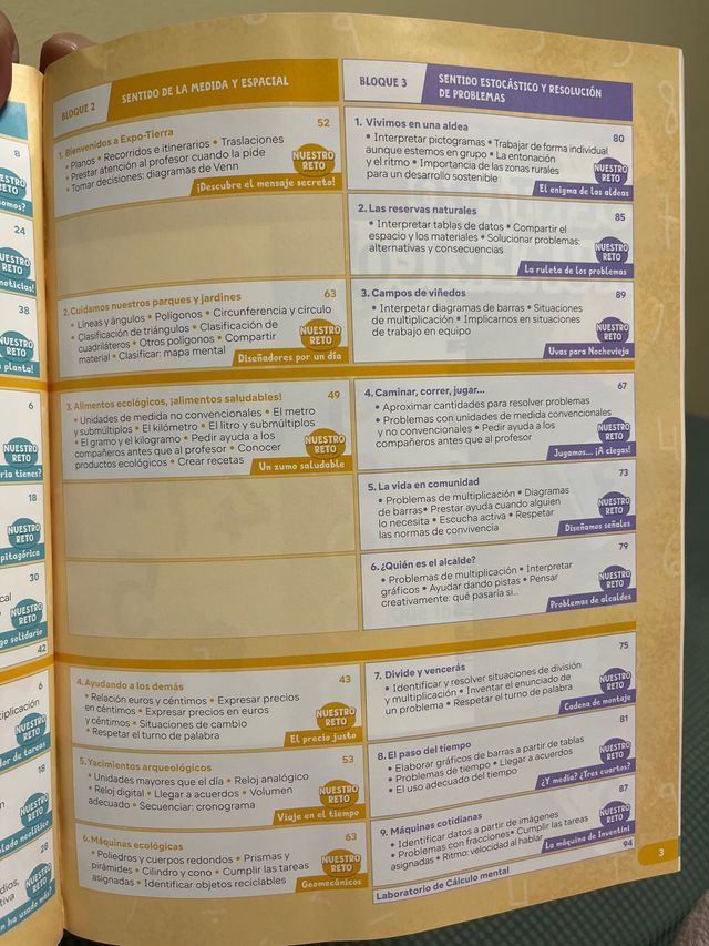 libro matemáticas REVUELA 3 de primaria, 2trimestr