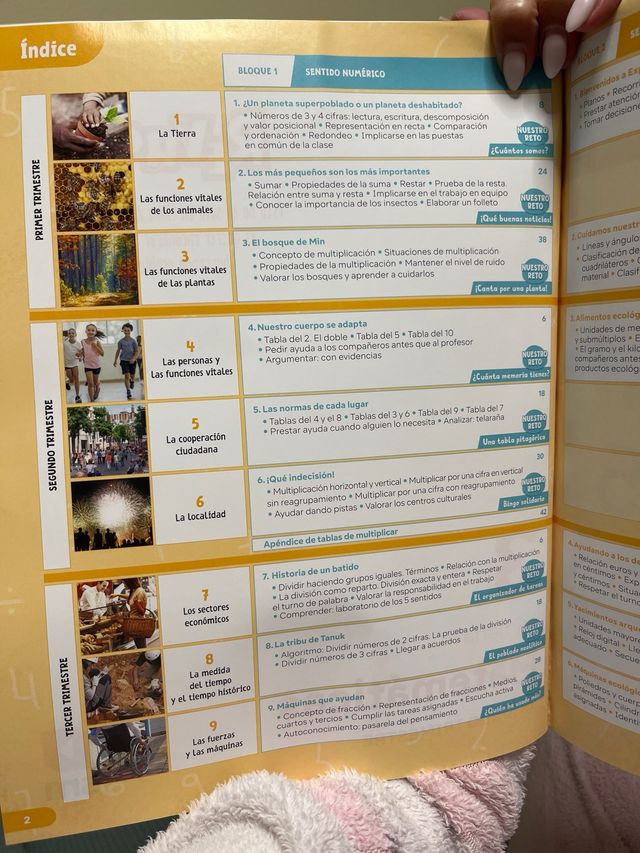 libro matemáticas REVUELA 3 de primaria, 2trimestr