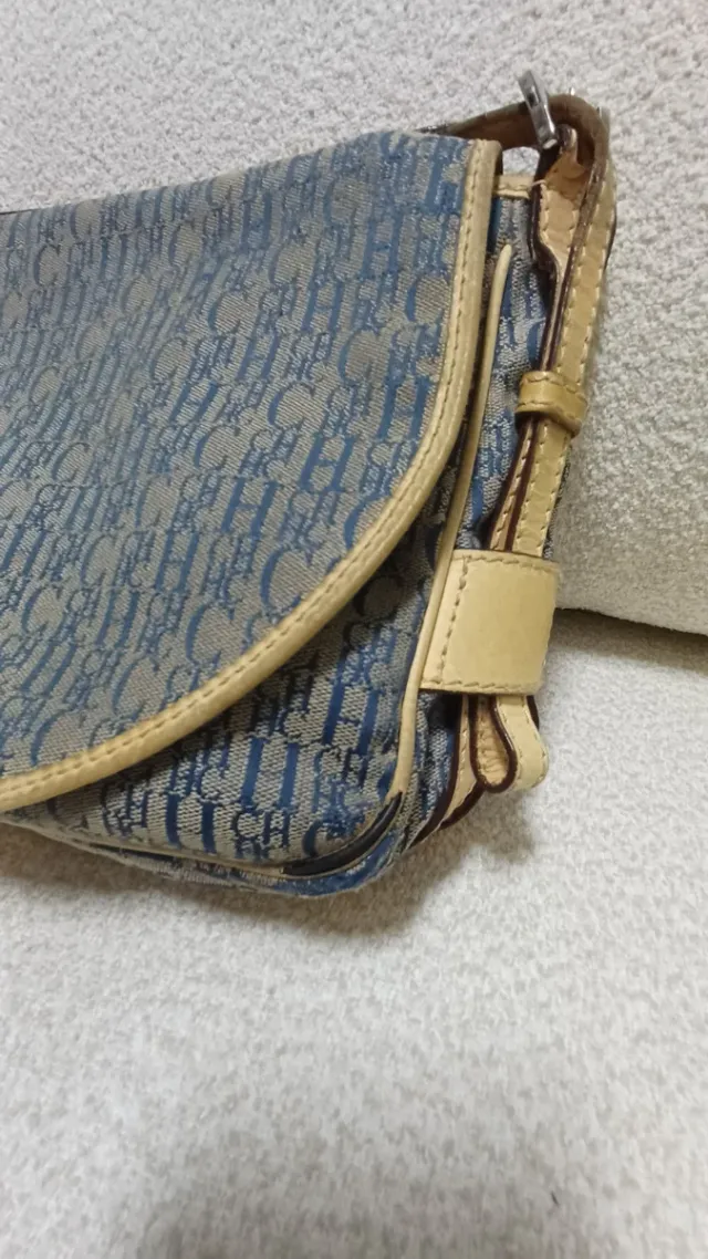 Bolso Carolina Herrera Monogram Azul Beige