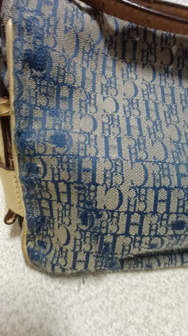 Bolso Carolina Herrera Monogram Azul Beige