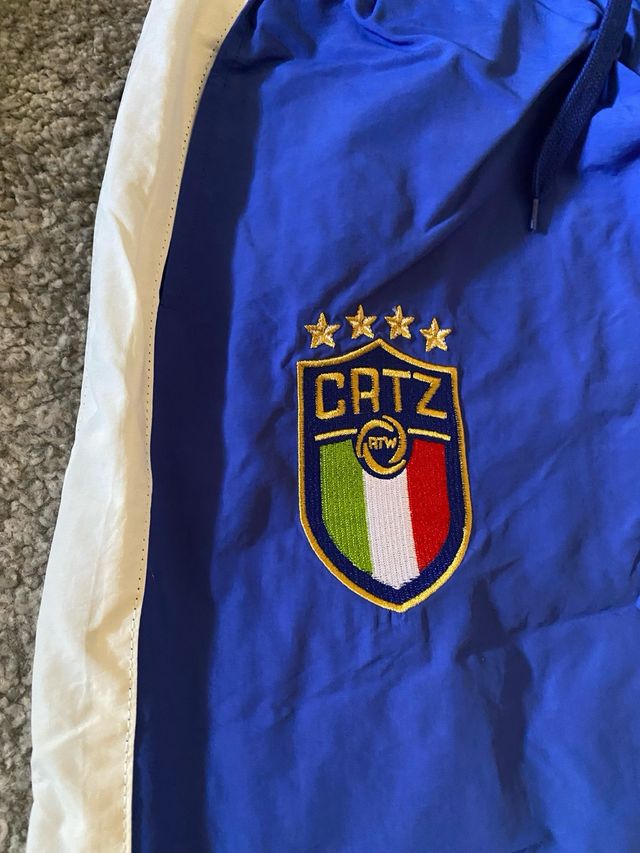 Corteiz x Italia Pantalones Chándal Azules