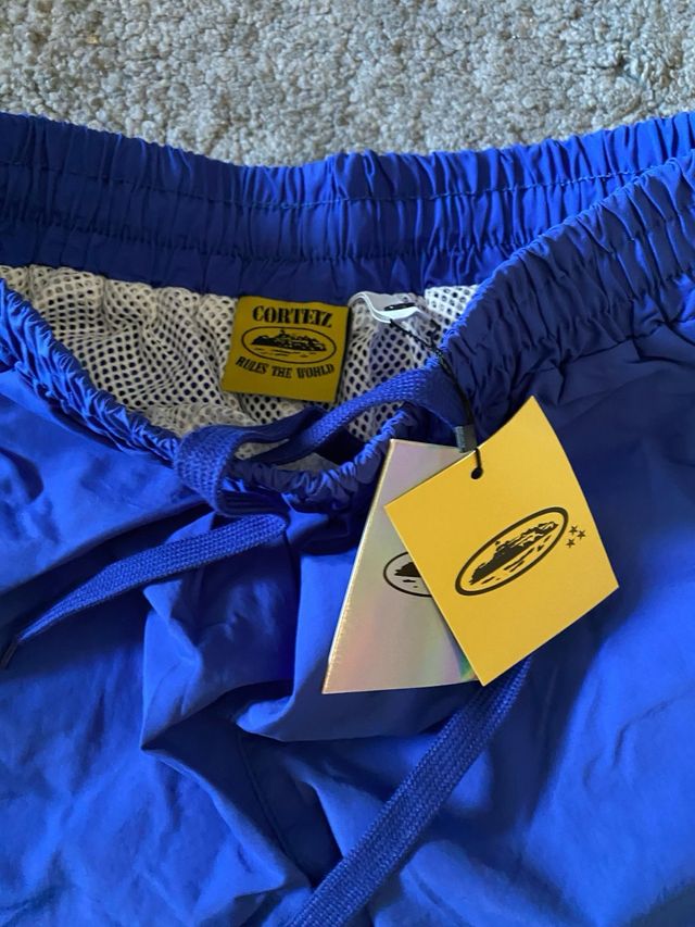 Corteiz x Italia Pantalones Chándal Azules