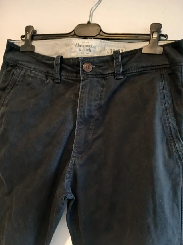 Pantaloni chino Abercrombie & Fitch neri tg. M
