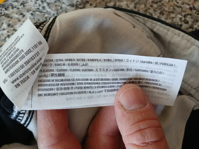 Pantaloni chino Abercrombie & Fitch neri tg. M