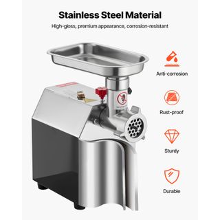 Picadora Carne Eléctrica VEVOR 4.5 libras Nueva