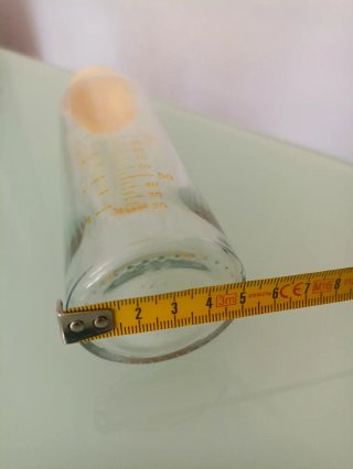 Biberón NUK Cristal 230ml con Tapa para boquilla.