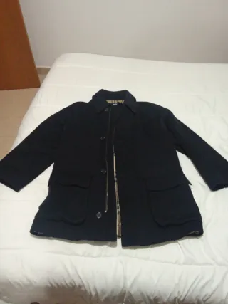 Chaquetón Burberry Hombre Negro Beige