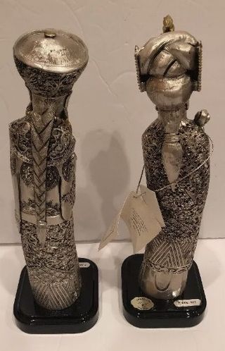 2 Dignitari Cinesi Argento 31x10