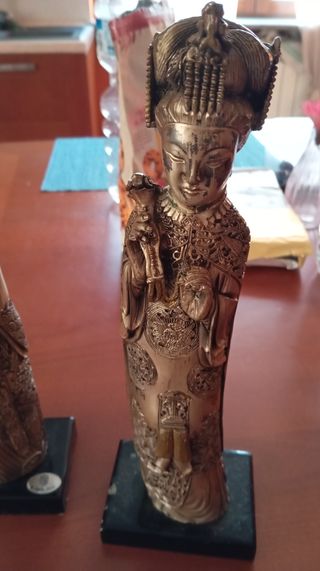 2 Dignitari Cinesi Argento 31x10