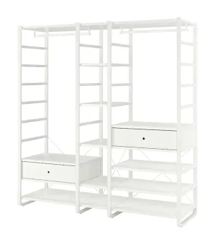 Armario Abierto IKEA ELVARLI Blanco