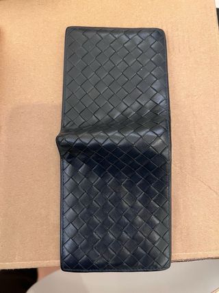 Cartera Bottega Veneta tejida negra