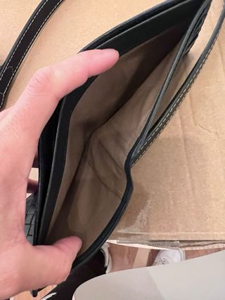 Cartera Bottega Veneta tejida negra