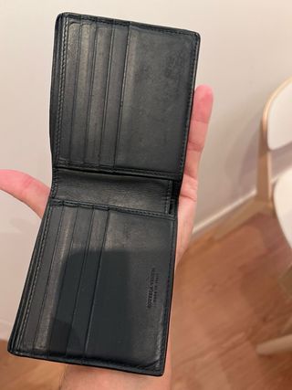 Cartera Bottega Veneta tejida negra