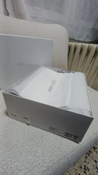 Zapatillas Jimmy Choo Naranja y Blanco