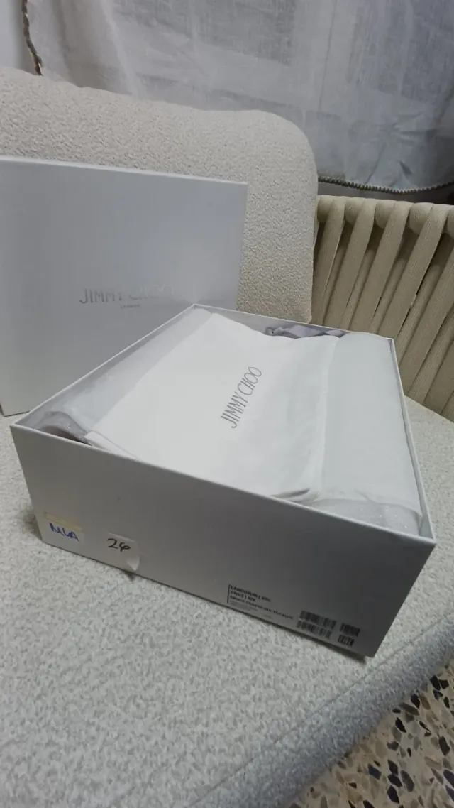 Zapatillas Jimmy Choo Naranja y Blanco