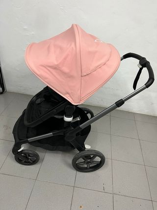 Carro Bugaboo Fox 5 capazo más silla de paseo rosa