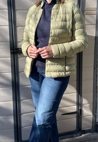 Piumino donna verde chiaro