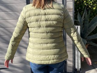 Piumino donna verde chiaro