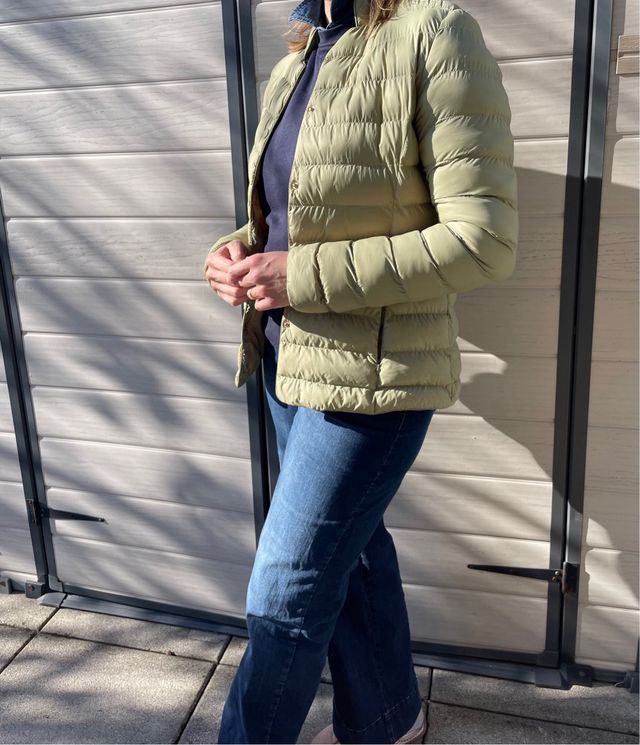 Piumino donna verde chiaro