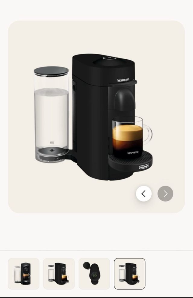 Cafetera Nespresso Vertuo Plus Negra