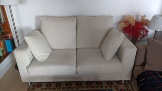 Sofá 2 plazas LEDER crudo
