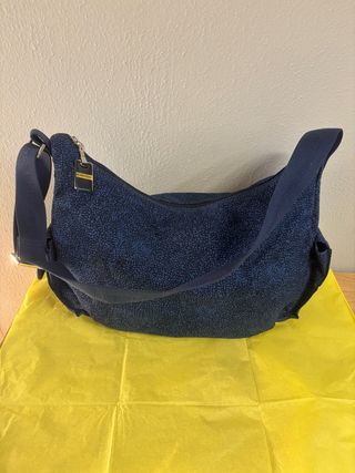 Borsa Hobo Borbonese Blu