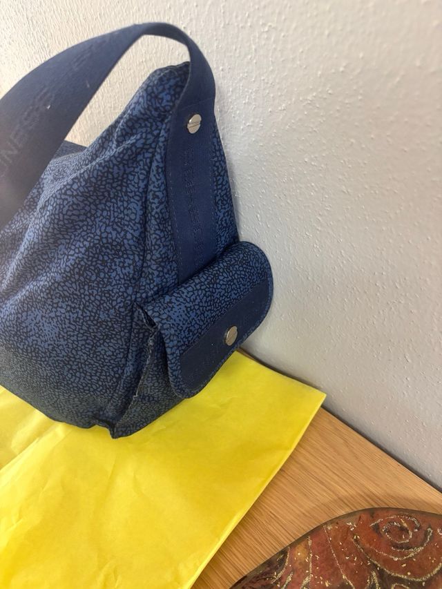 Borsa Hobo Borbonese Blu