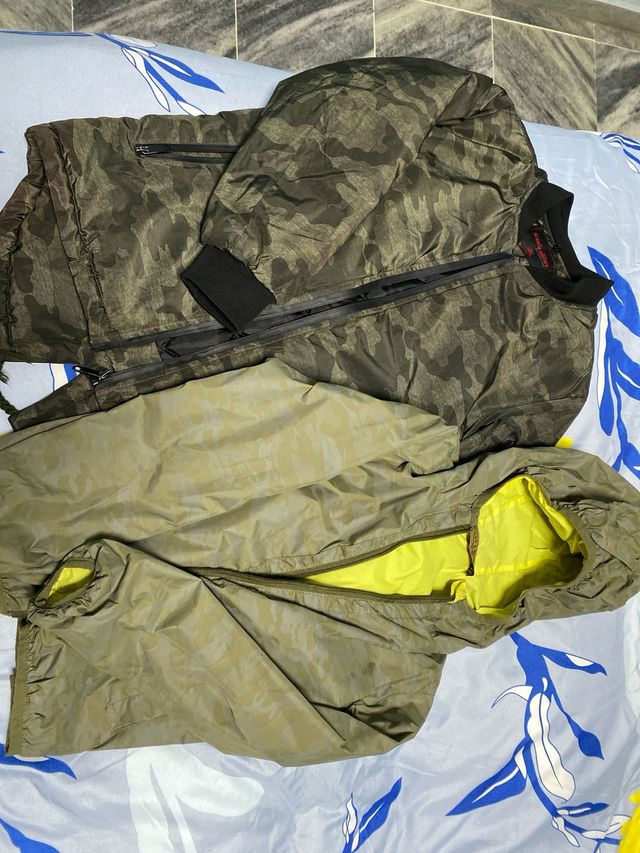 Pack Camuflaje: abrigo Militar y Cortavientos