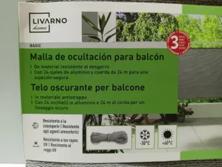 Malla para Vallas o Balcónes Livarno