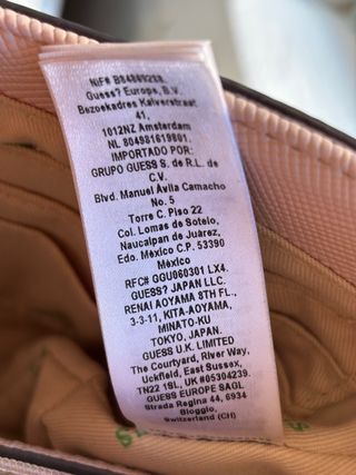 Bolso Guess Rosa Cadena Dorada