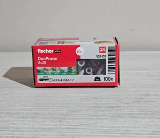 Fischer DuoPower 5x25 tacos (100 uds)