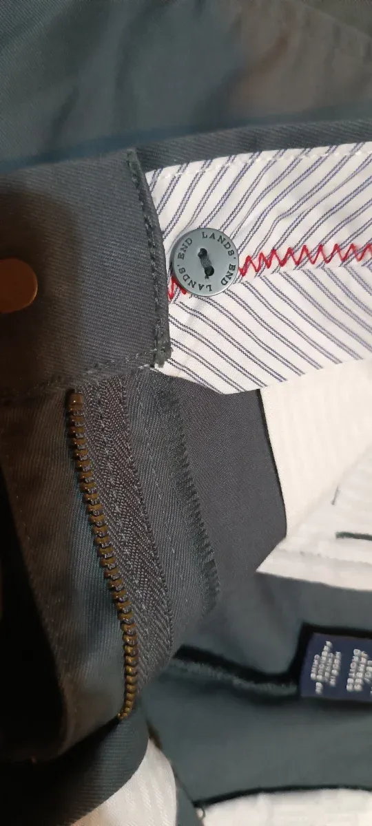 Pantalón Lands End Gris Talla S Hombre
