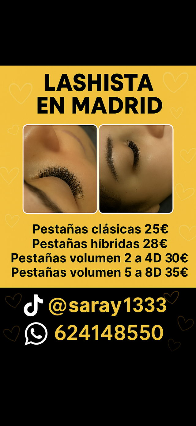 Uñas y pestañas en Madrid