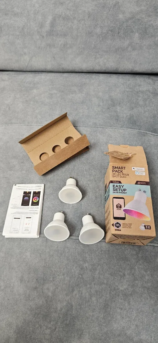 Pack 3 Bombillas LED Inteligentes Spot GU10
