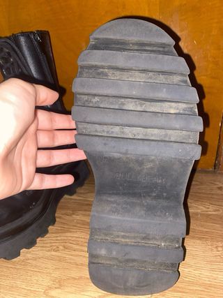 Botas militares plataforma ancha