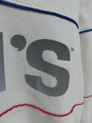 Felpa Levi's bianca con logo