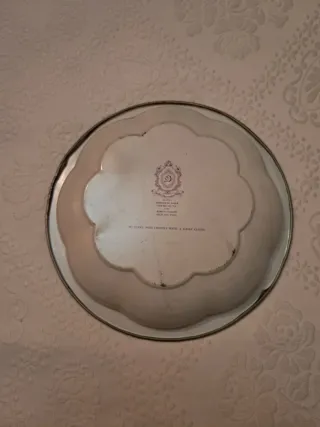 Fuente/plato de chapa Made in England