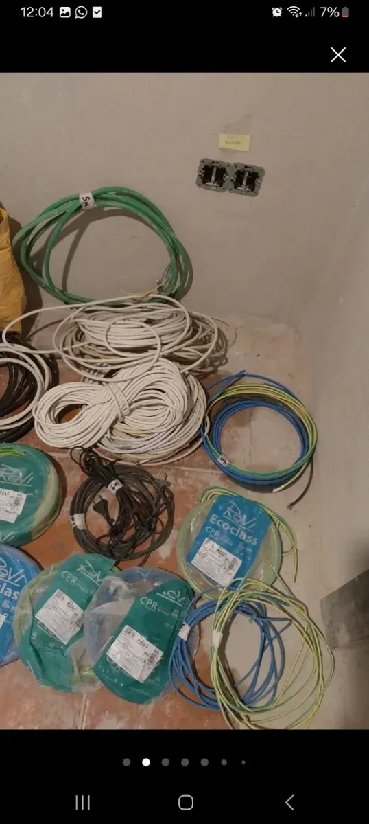 Lote Cables Eléctricos Varios Colores