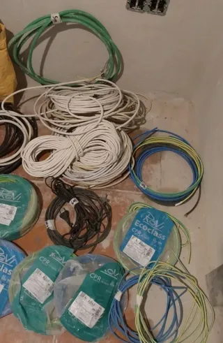 Lote Cables Eléctricos Varios Colores