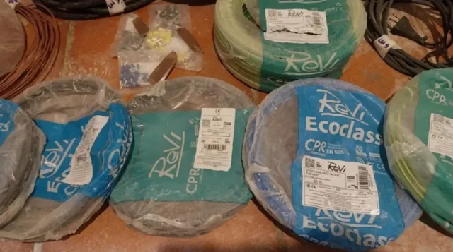 Lote Cables Eléctricos Varios Colores