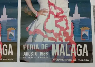2 Carteles Feria de Málaga Agosto 1988