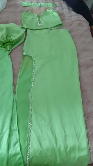 Vestido modista verde
