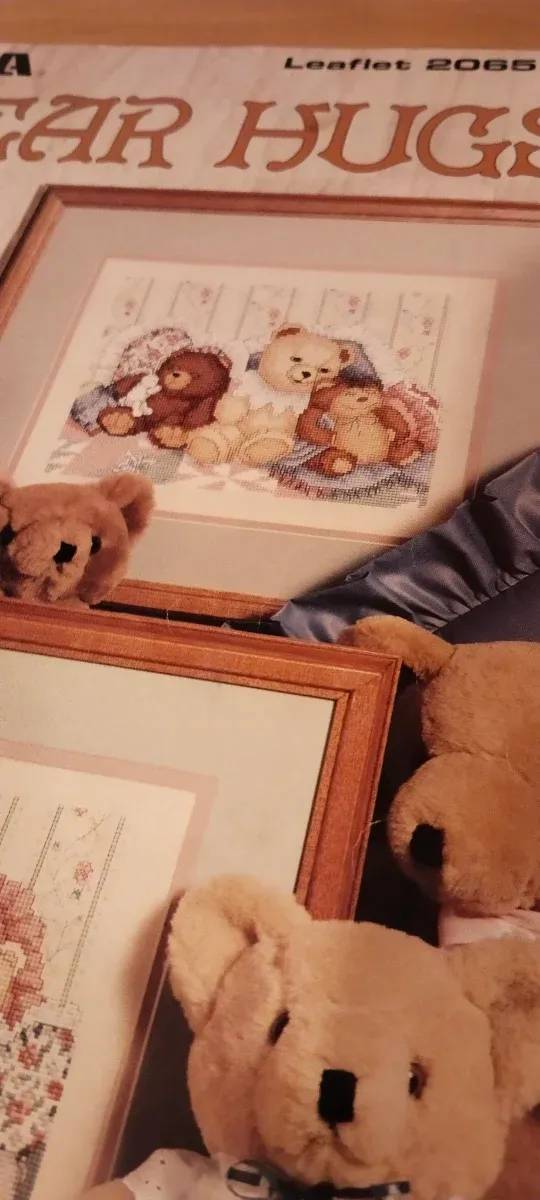 Padrão de ponto cruz ursos