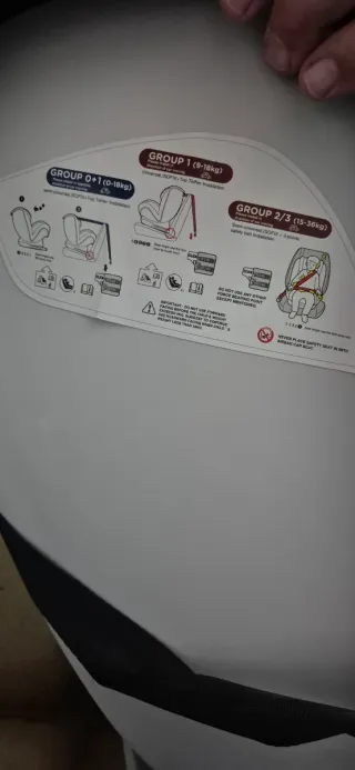 Silla Isofix coche niño Mondial Safe Grupo 1,2,3