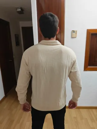 Jersey Polo Zara Hombre Beige