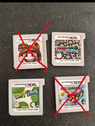 Lote  Juegos Nintendo 3DS Mario y Yoshi