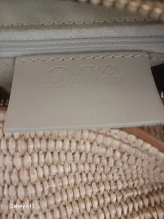 Borsa paglia e cuoio