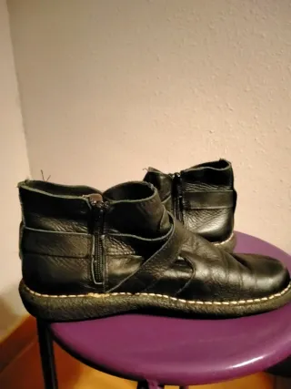 Botines piel negros mujer talla 37