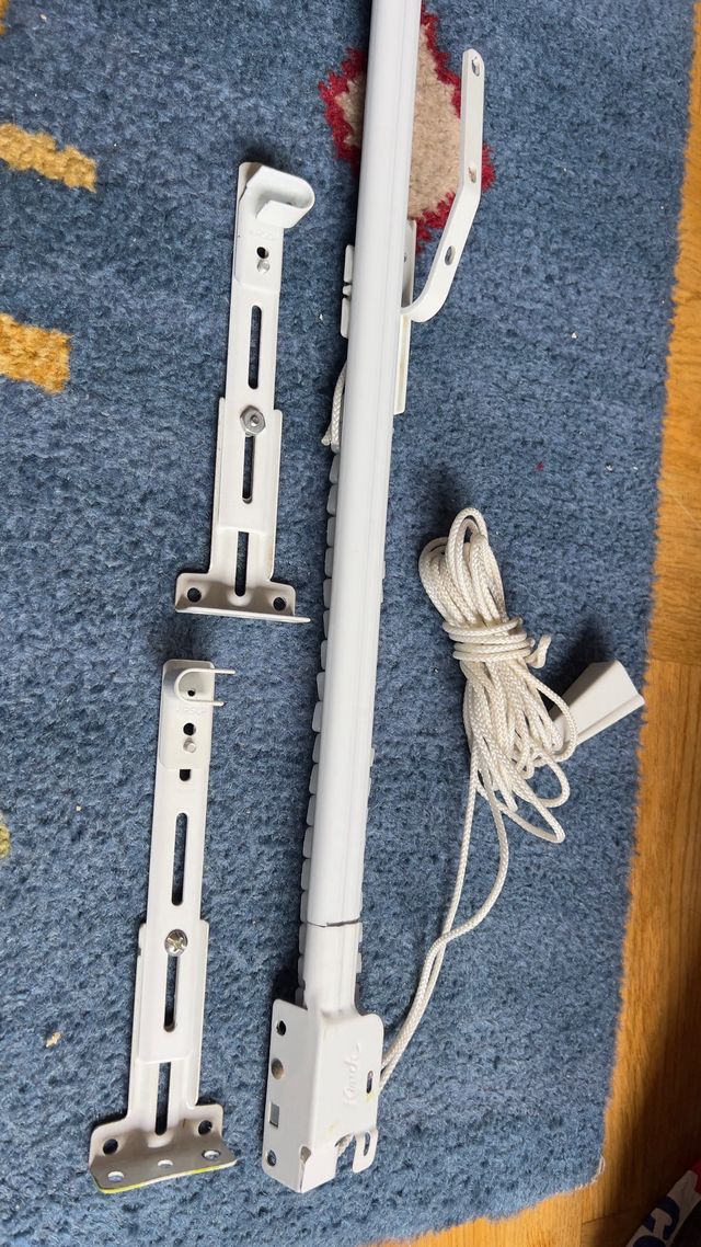 Riel Cortina Extensible NUEVO 120-210 con Cuerda